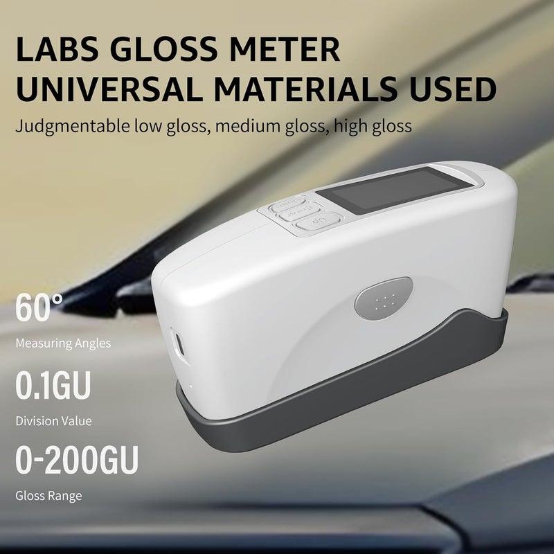 EberSpec Labs Gloss Meter 60º Angle High Precision Glossmeter 0-200GU Range Free U Disk For PC Data Analysis Type-C Charge - Image 2